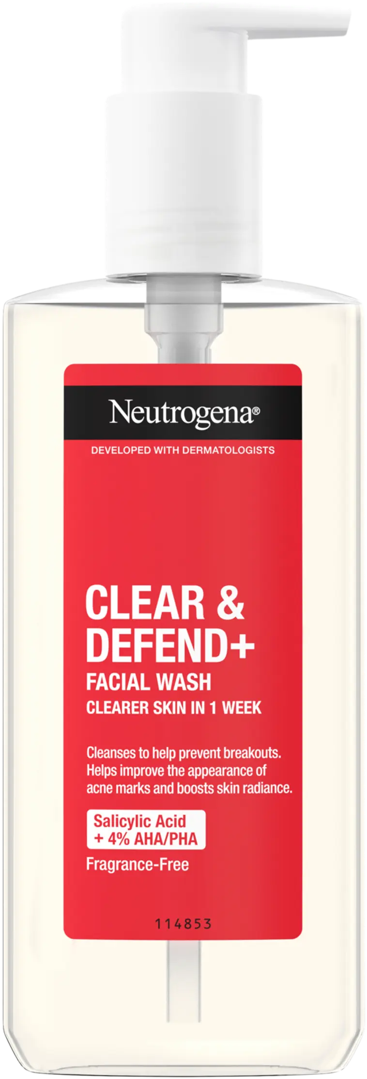 Neutrogena Clear & Defend+ Facial Wash pesuneste 200 ml