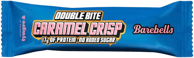 55g (2x27,5g) Barebells Double Bite Caramel Crisp proteiinipatukka