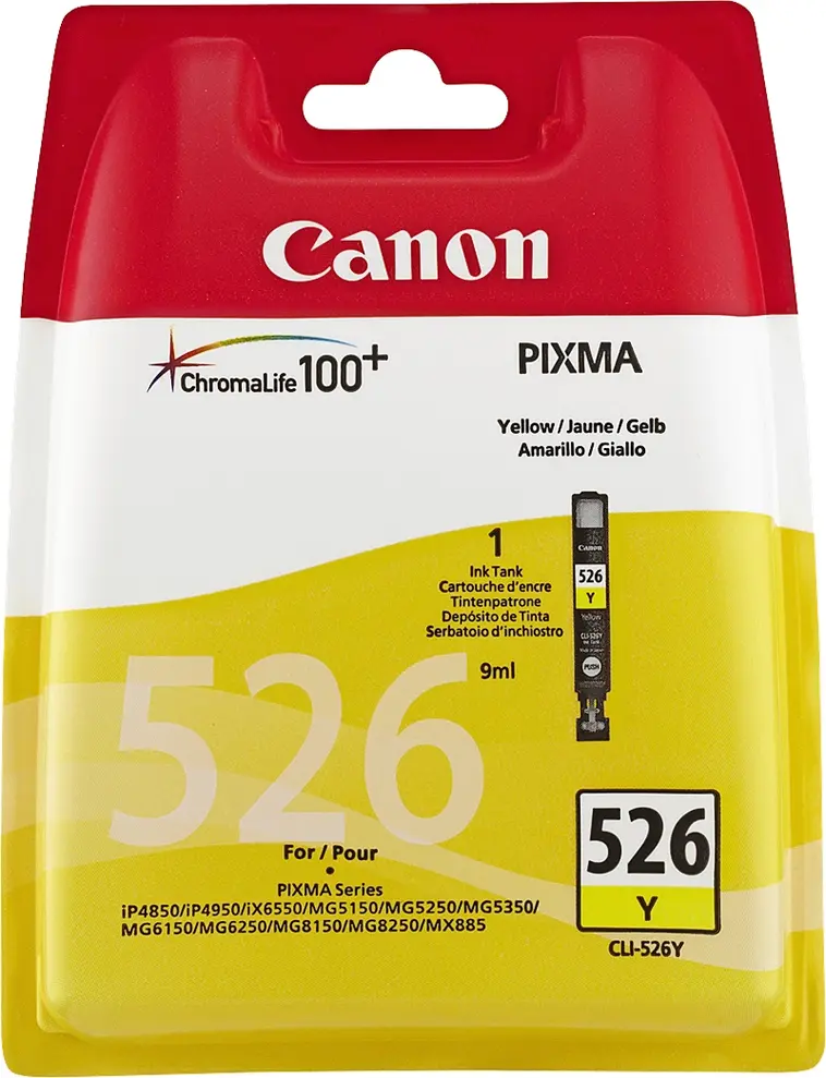 Canon CLI-526 mustepatruuna keltainen