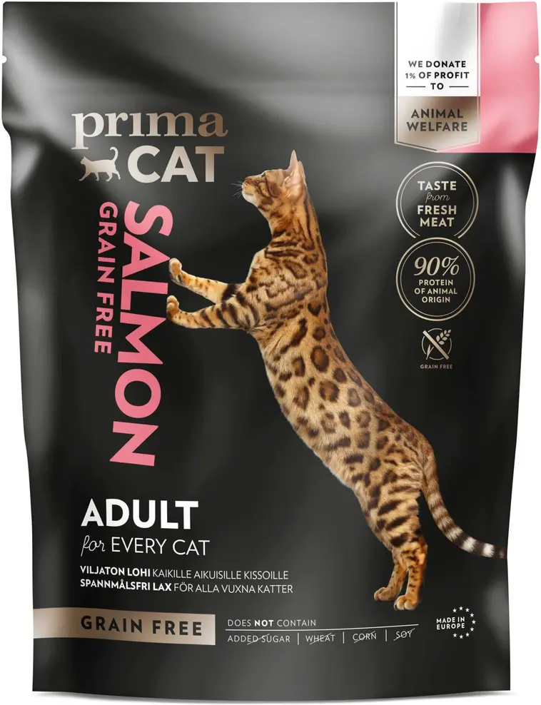 PrimaCat Viljaton lohi aikuisille kissoille 400 g