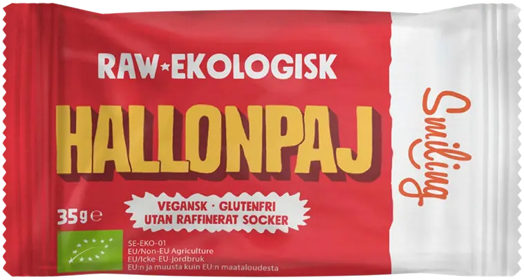 35g Smiling raakakaurapatukka vadelmapiirakka LUOMU