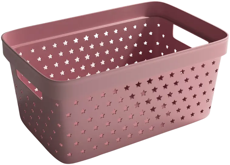 Nordiska Plast säilytyslaatikko Star 4,5 l dusty pink