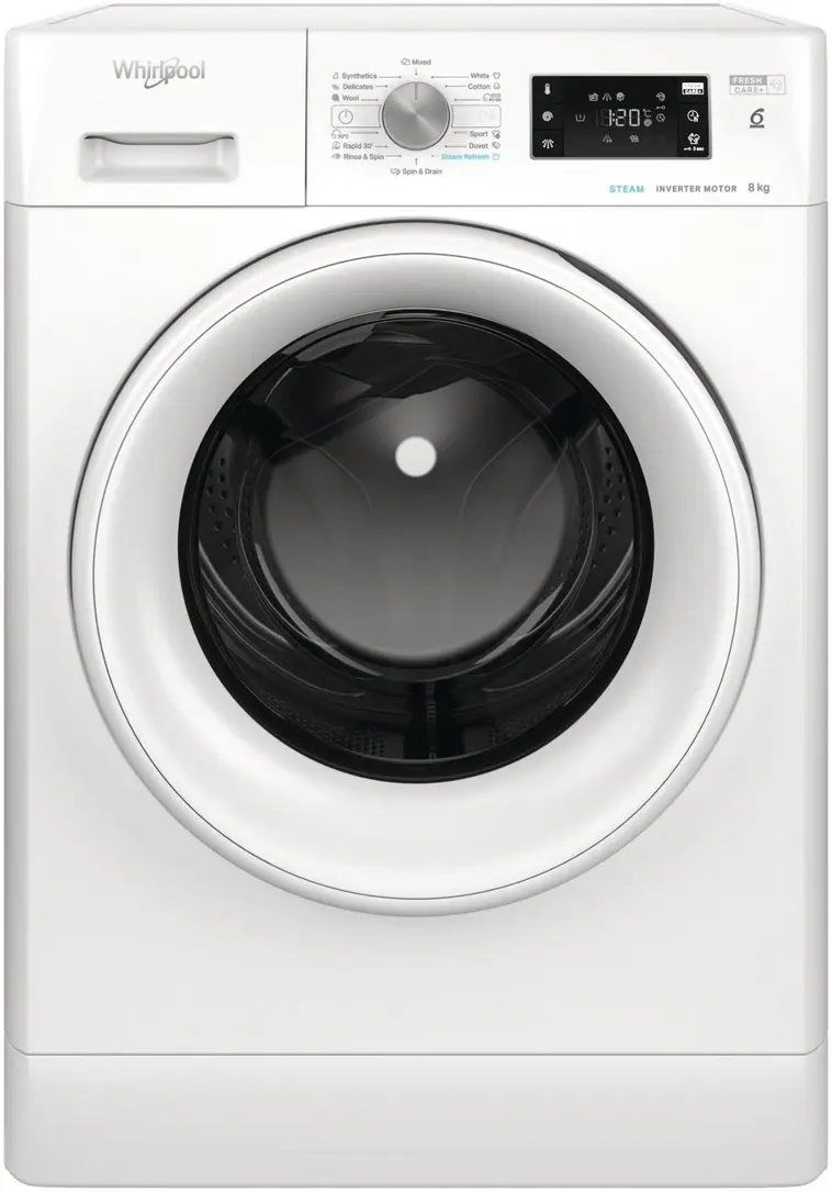 Whirlpool edestä täytettävä pyykinpesukone FFB 8458 WV EU valkoinen