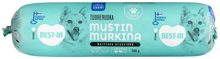 Best-In Mustin Murkina Koiran Tuoreruoka 500g