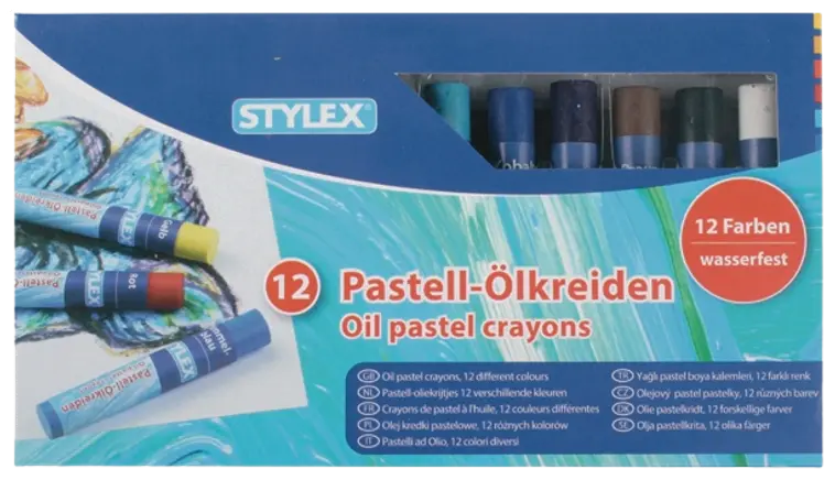 Stylex öljypastellit 12 kpl