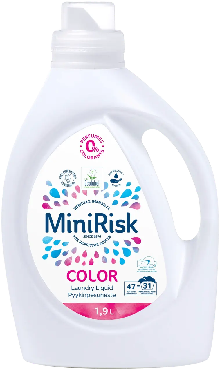 MiniRisk Pyykinpesuneste Color 1,9L