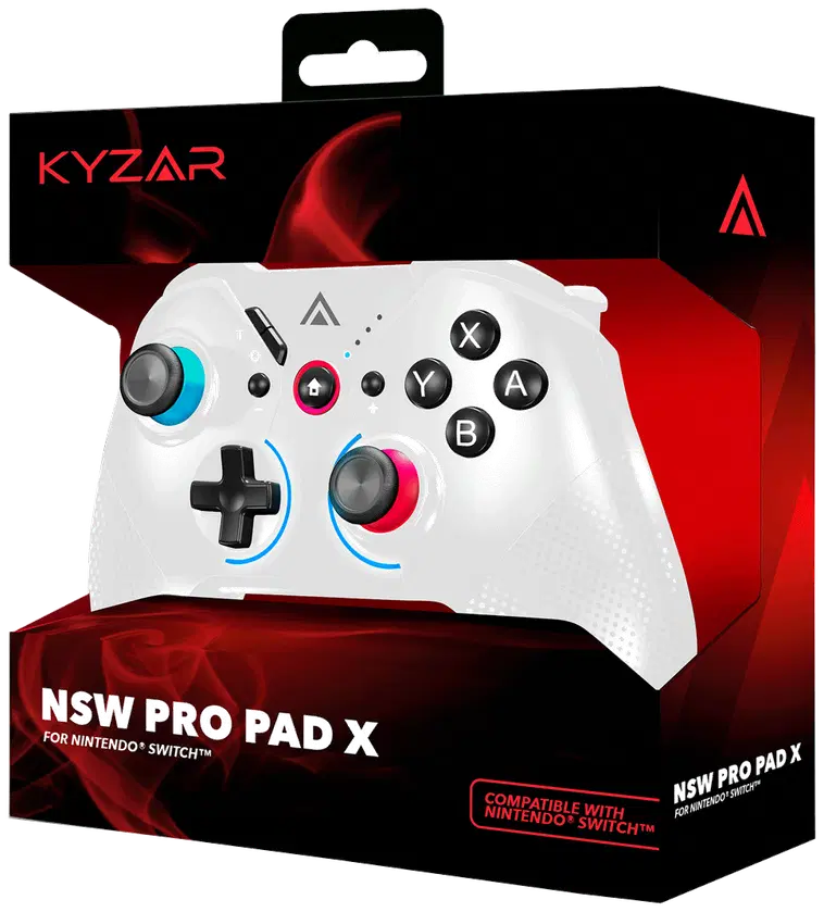 KYZAR Kyzar Switch Langaton peliohjain valkoinen