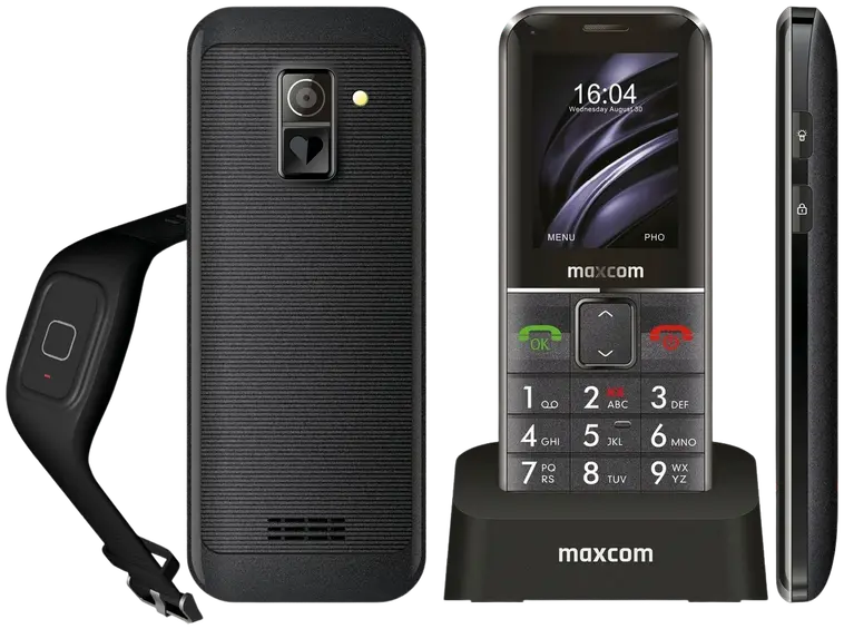 Maxcom MM735BB matkapuhelin SOS-turvarannekkeella
