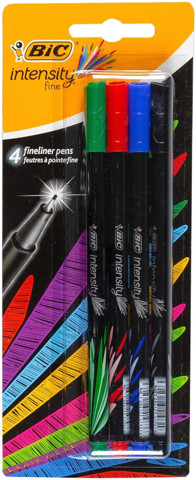 BIC Intensity perusvärit 4kpl fineliner