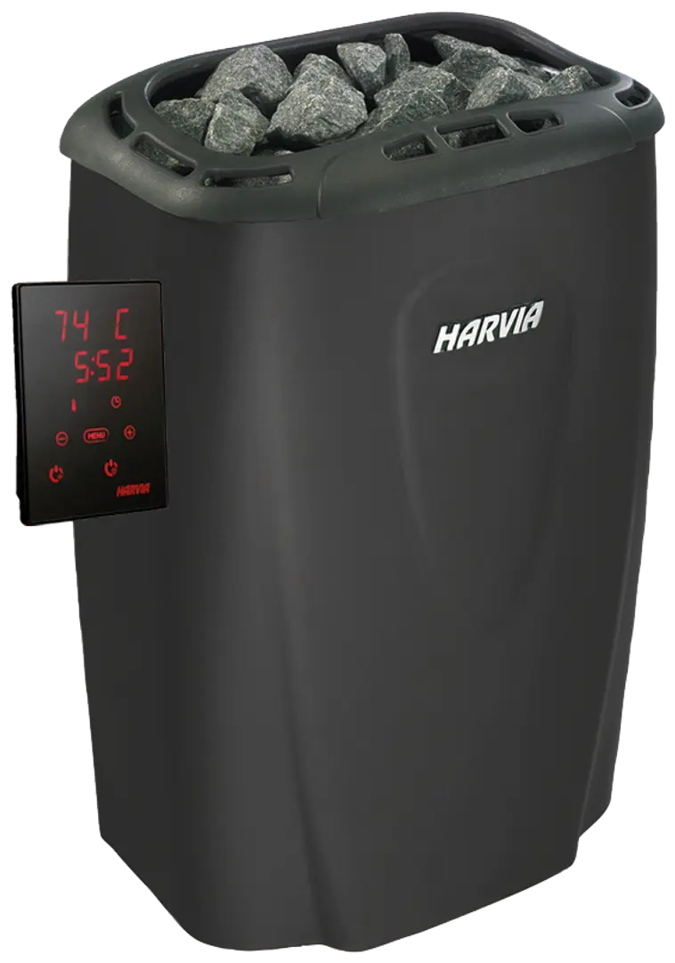 Sähkökiuas Harvia Moderna V60XE 6,0 kW musta