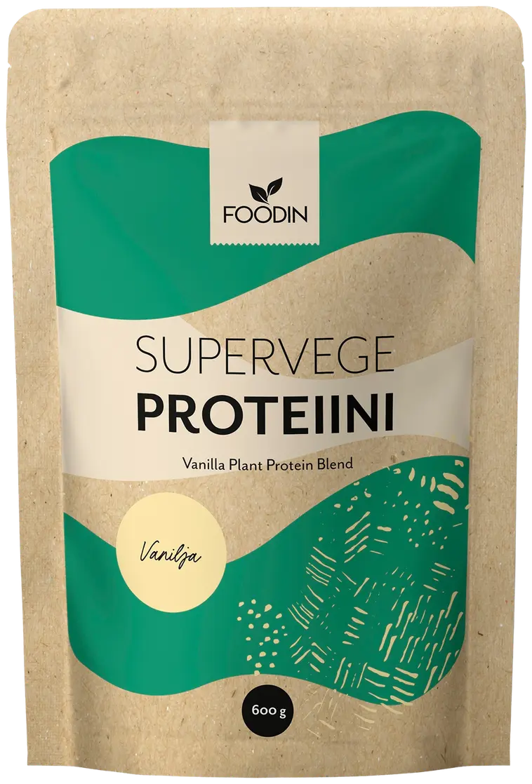 Foodin Supervege, kasviproteiinisekoitus, vanilja 600g