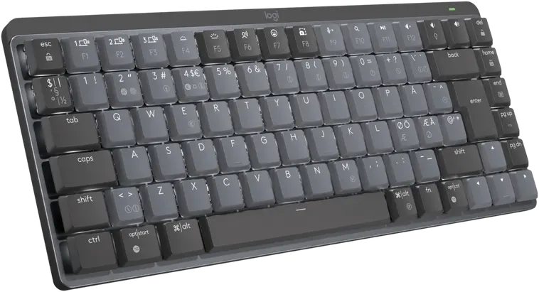 LOGITECH MX Mechanical Mini Minimalist Wireless Illuminated Keyboard - Tactile - GRAPHITE (Nordic)