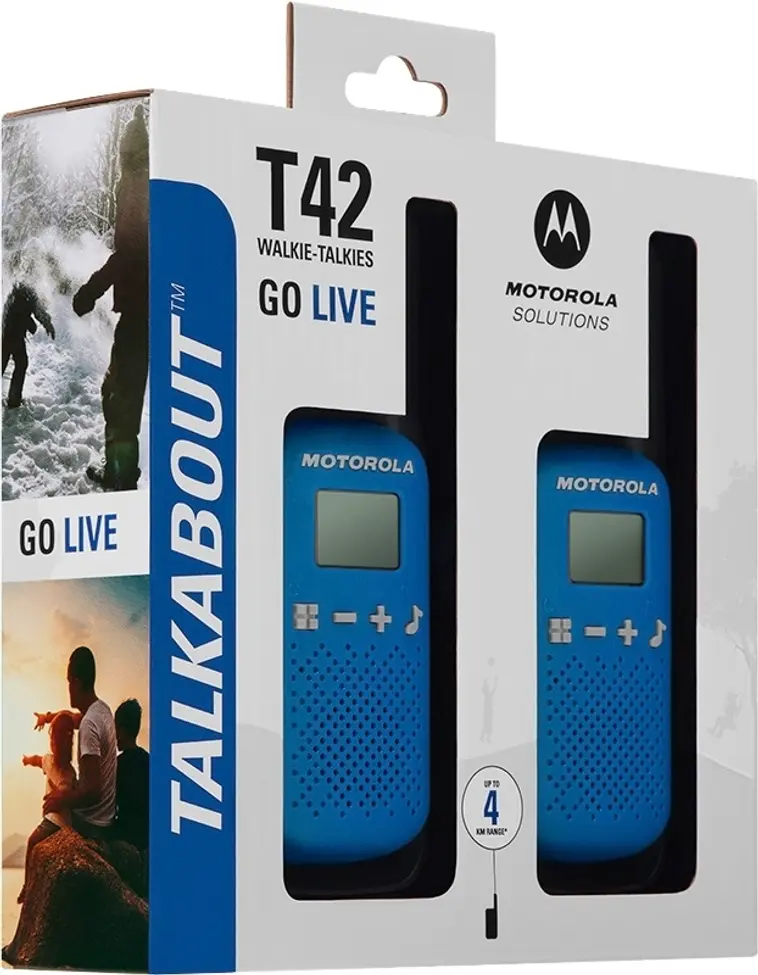 Motorola TALKABOUT T42 sininen radiopuhelinsetti - 2