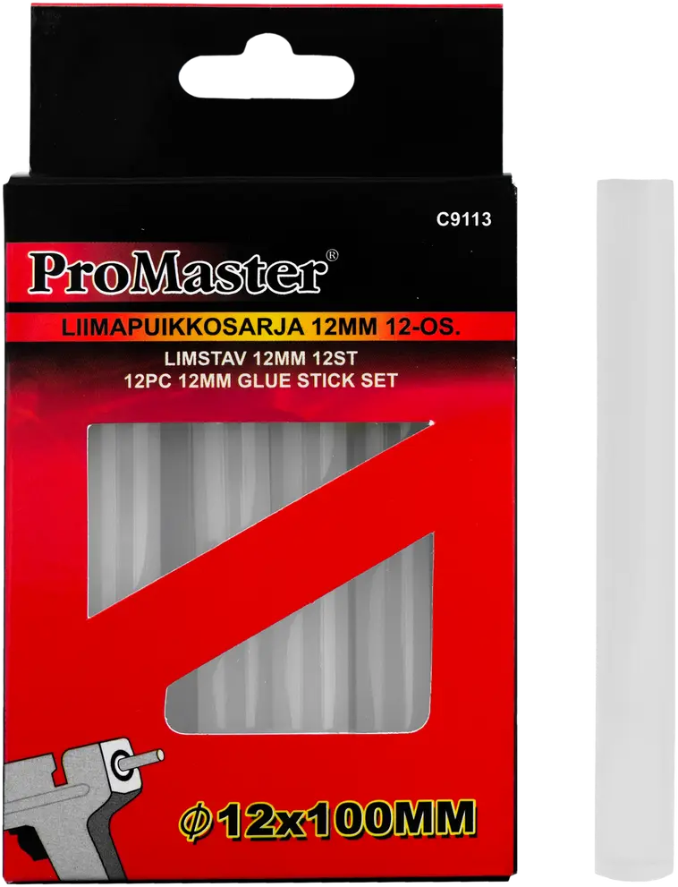 Pro Master liimapuikkosarja 12 mm 12-os