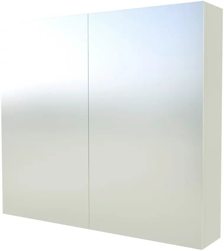 Indoor Suvas 80cm valkoinen peilikaappi 2-puoleisilla peiliovilla