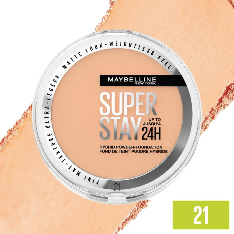 Maybelline New York Superstay 24H Hybrid Powder Foundation 21 Meikkipuuteri 9 g - PEPPY - 4