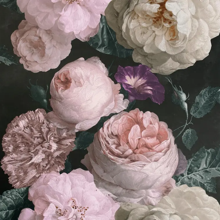 Tapettitaivas Highgrove Floral Charcoal kuitutapetti 909900 53cm x 10,05m