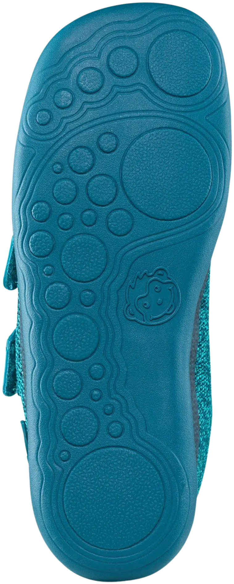 Affenzahn lasten paljasjalkalenkkari Knit Happy Shark - Petrol - 3