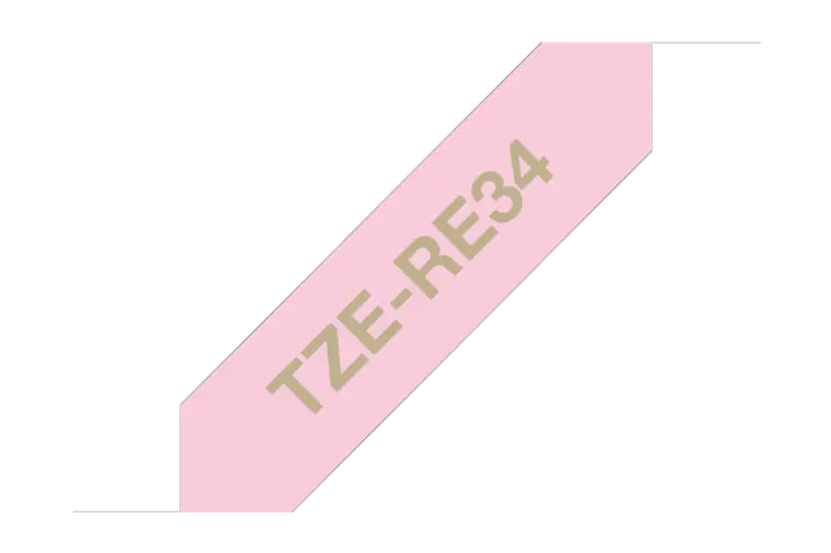 Brother satiininauhakasetti Tze-Re34 pinkki 12mm 4m
