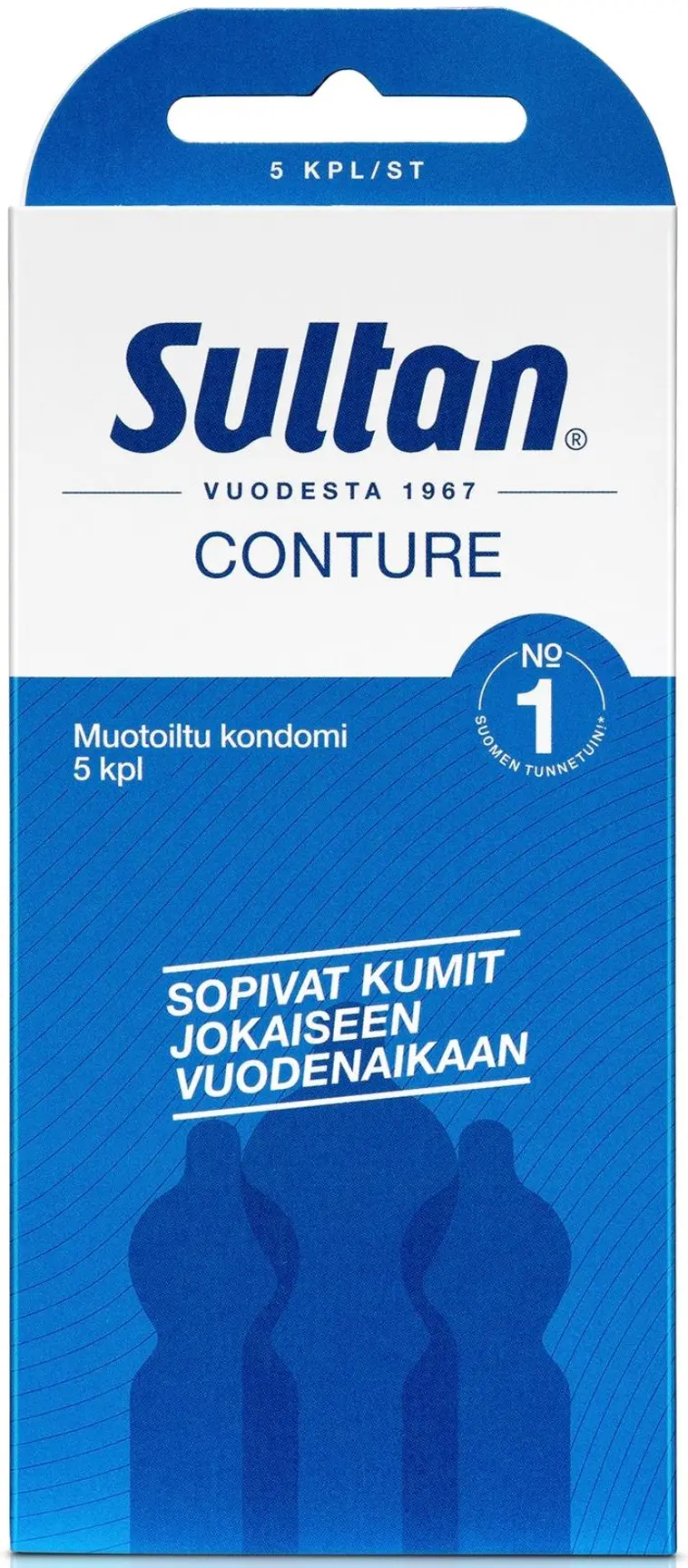 Sultan Conture muotoiltu kondomi 5kpl