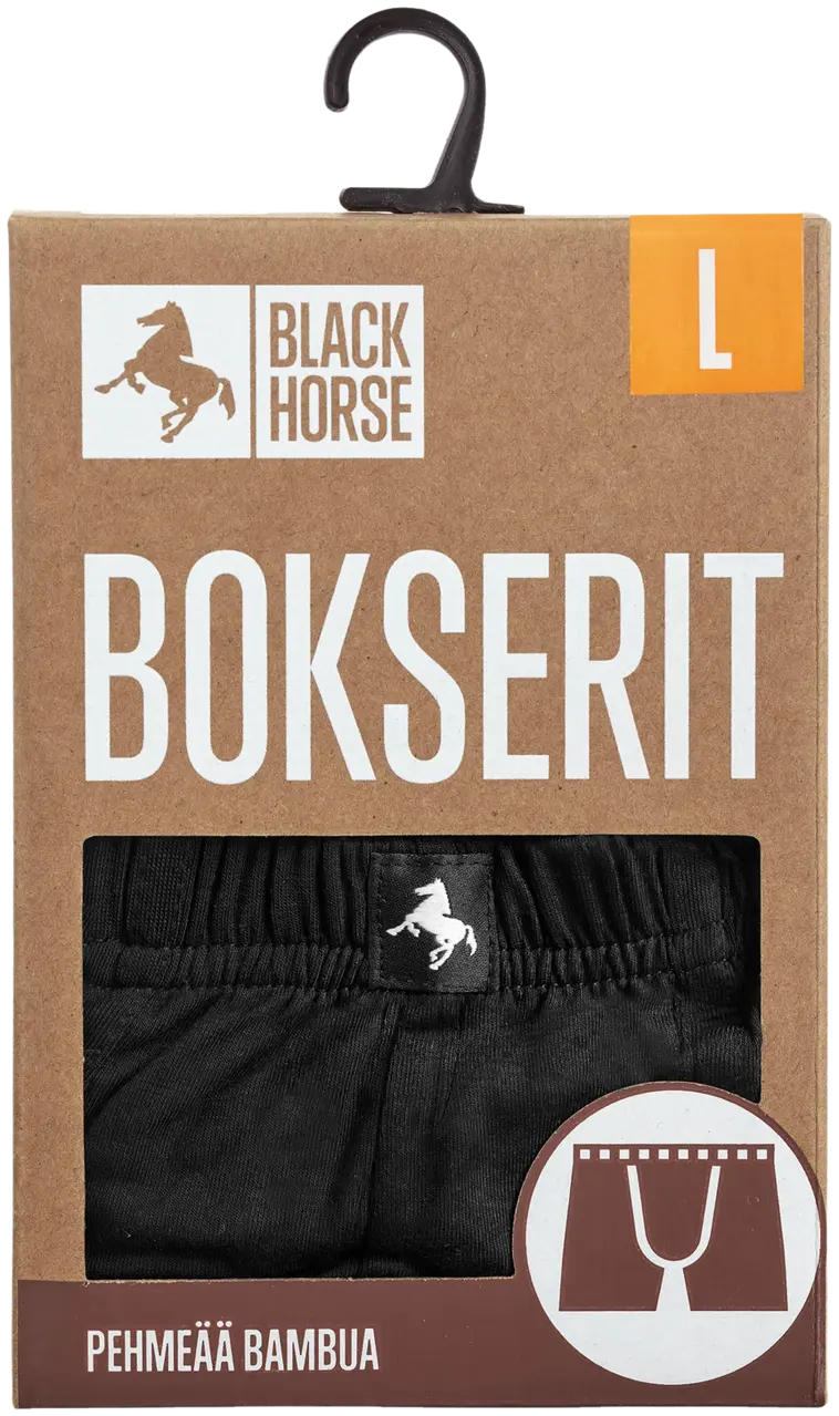 Black Horse miesten bokserit 52742 - BLACK - 2