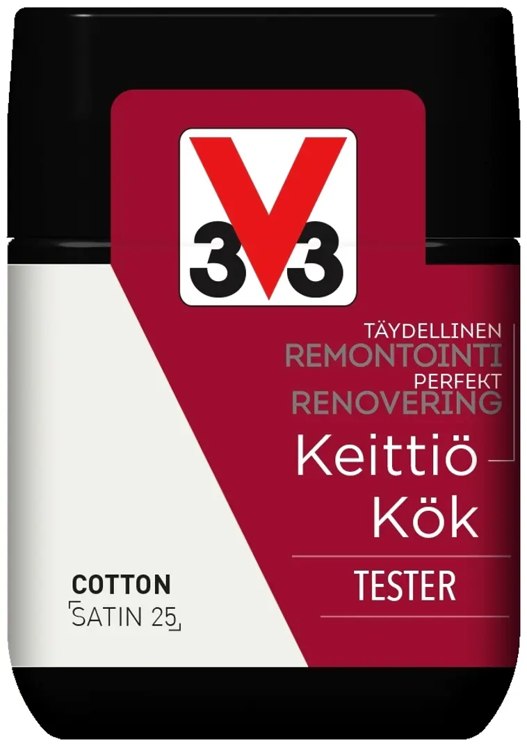 V33 Remontointimaali keittiö tester 75ml Cotton | Prisma verkkokauppa