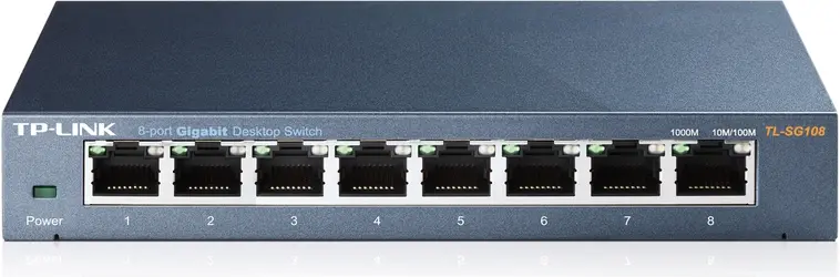 Tp-link tl-sg108 8-port gigabit desktop kytkin