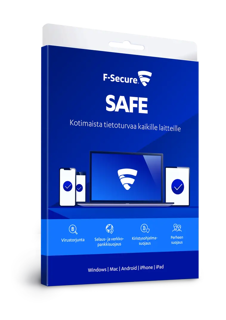 F-Secure SAFE tietoturvaohjelma 2 vuotta 3 laitetta | Prisma verkkokauppa