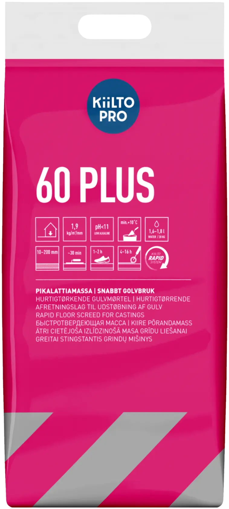 Kiilto pikalattiamassa 60 Plus 20 kg
