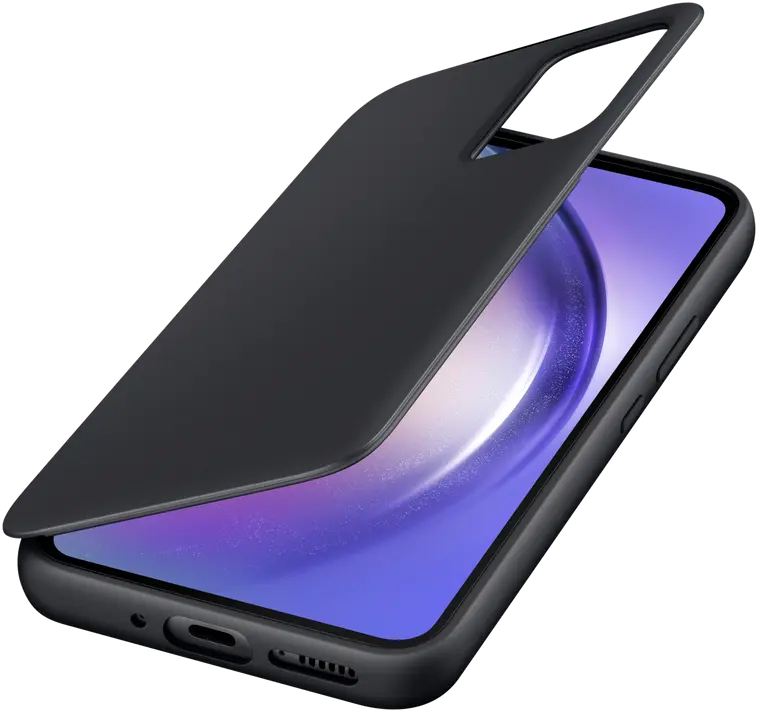 Samsung A54 lompakkokuori, musta