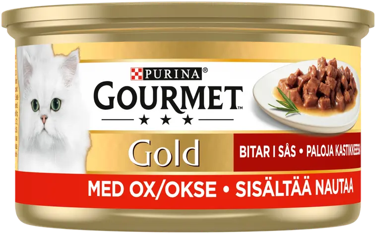 Gourmet Gold 85g Naudanlihaa Kastikkeessa kissanruoka