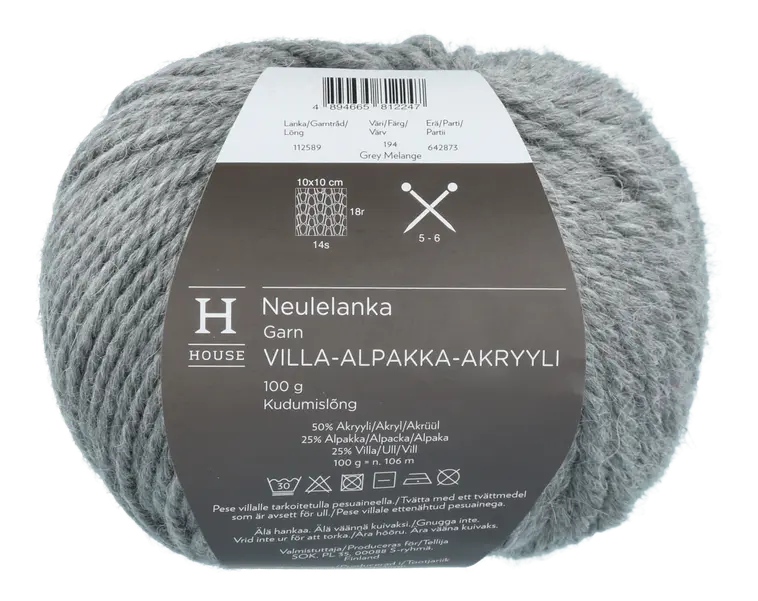 House neulelanka villa-alpakka-akryyli 112589 100 g