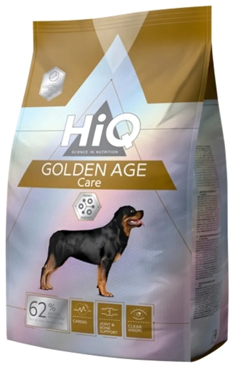 HiQ Golden Age Care seniorikoirien täysravinto siipikarja 2,8 kg