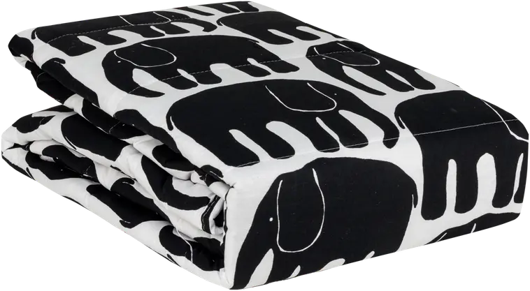Finlayson päiväpeite Elefantti 120 x 200 cm mustavalkoinen
