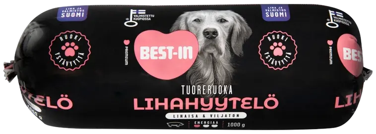 Best-In Lihahyytelö koiran tuoreruoka 1000g