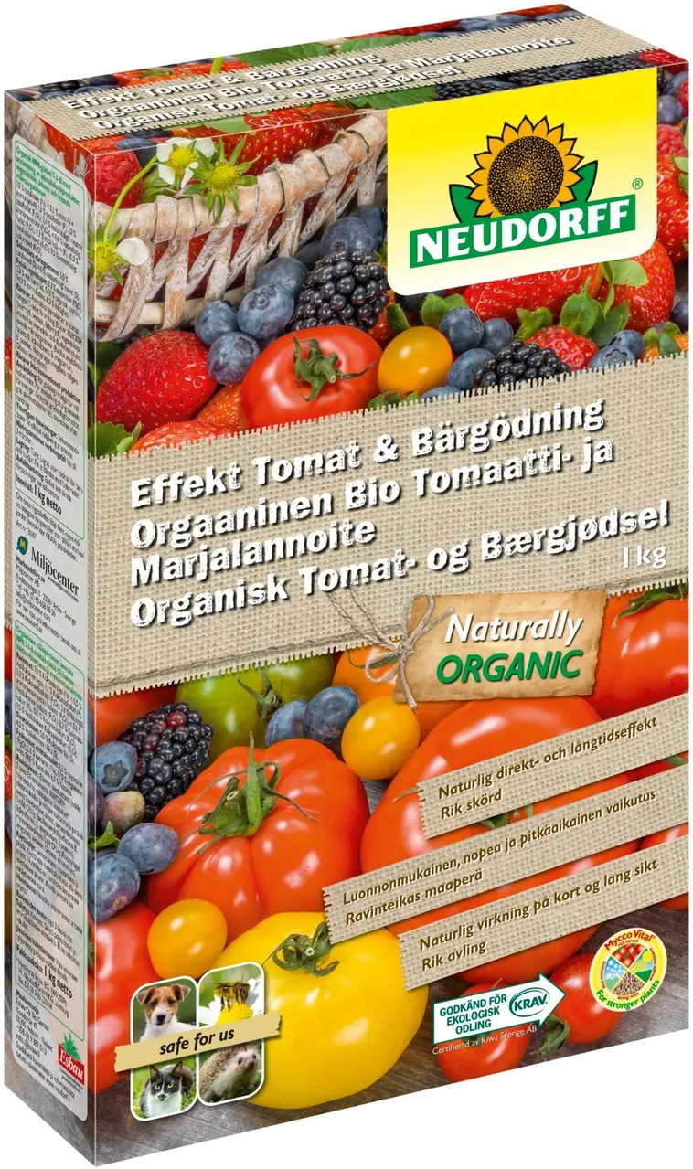Neudorff Orgaaninen Bio Tomaatti- ja Marjalannoite 1 kg