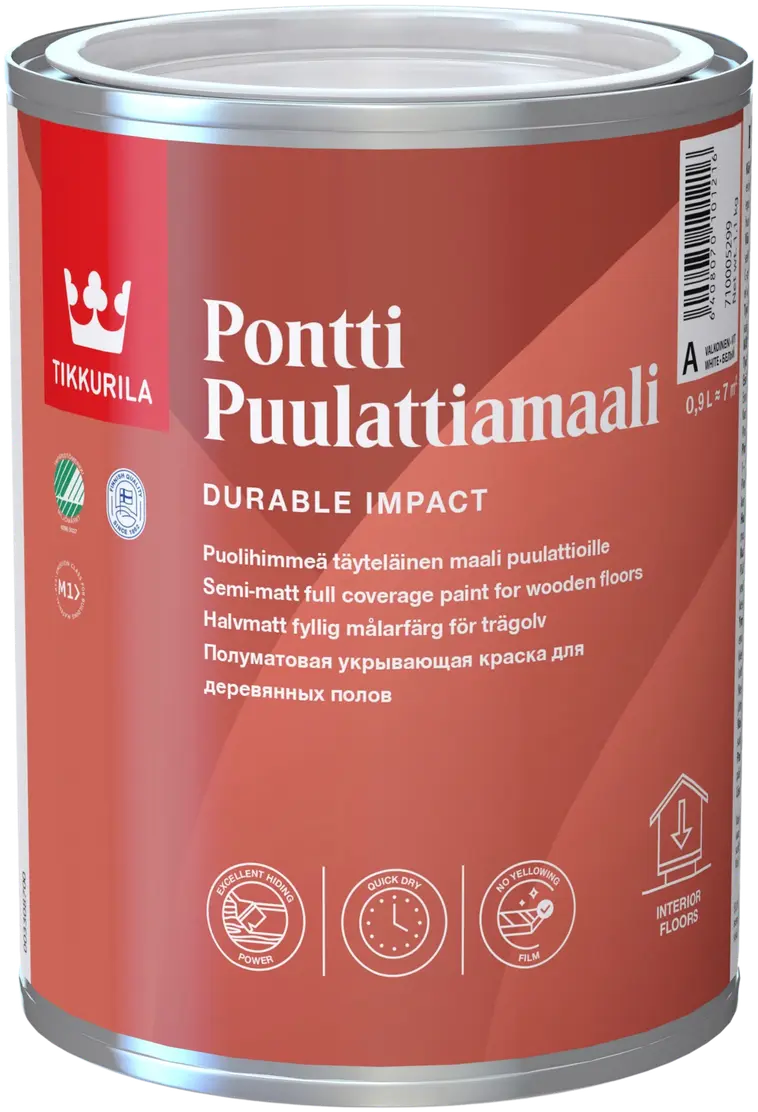 Tikkurila PonttiPuulattiamaali A 0,9 l | Prisma verkkokauppa