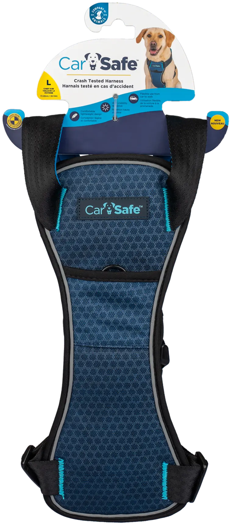 CarSafe Harness Blue Large