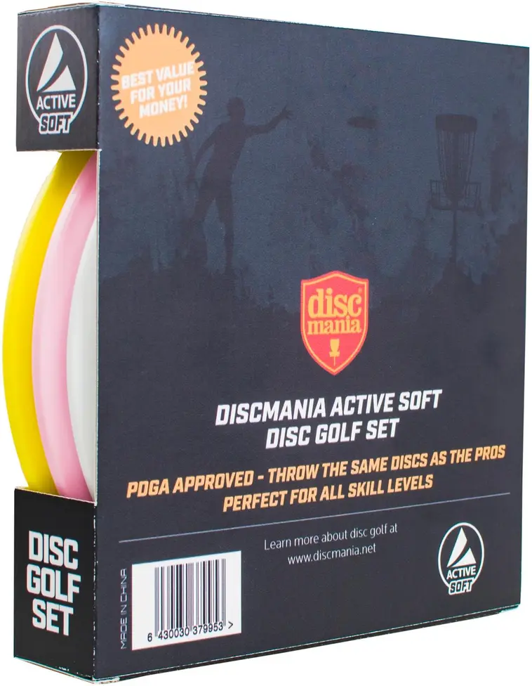 Discmania frisbeegolfkiekkosetti Active soft 3 disc set - 5