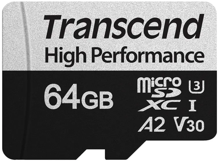 Transcend 500S microSDXC Muistikortti, 64GB / U3 / UHS-I (MLC, V30, SD-adapteri)