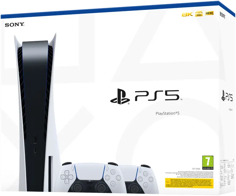 PlayStation 5 Standard Edition + DualSense lisäohjain