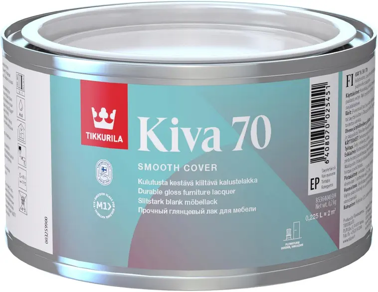 Tikkurila Kiva 70 kalustelakka 0,225l EP sävytettävissä kiiltävä