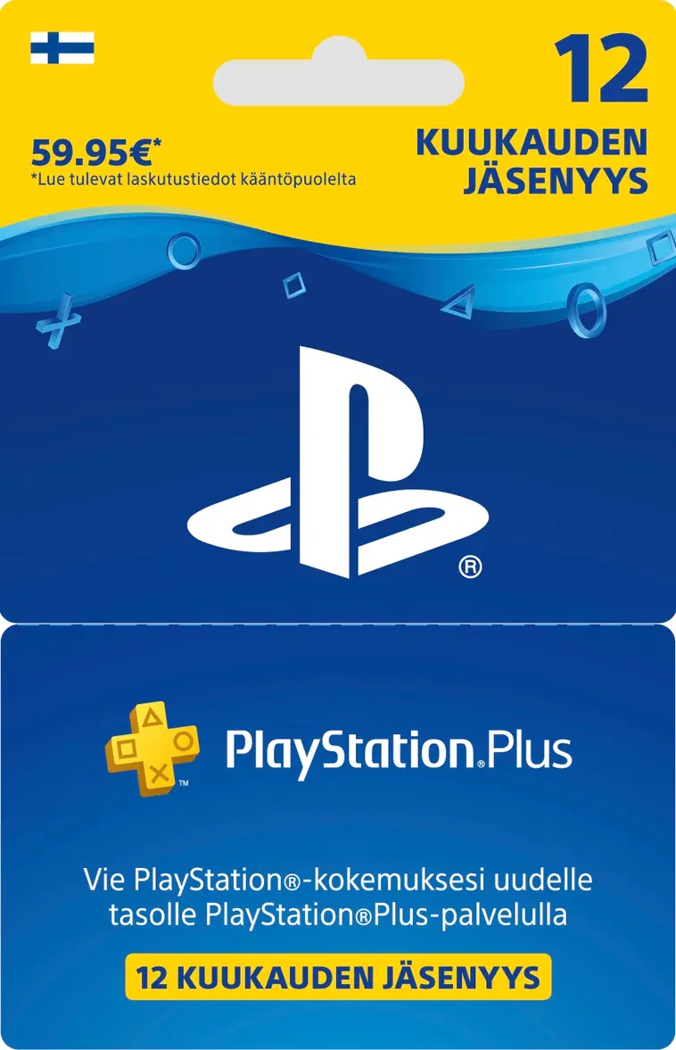Sony PlayStation Plus 12kk lahjakortti