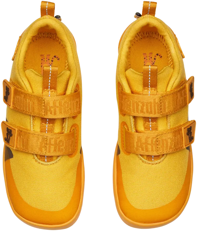 Affenzahn lasten paljasjalkalenkkari Cotton Lucky Tiger - Yellow - 2