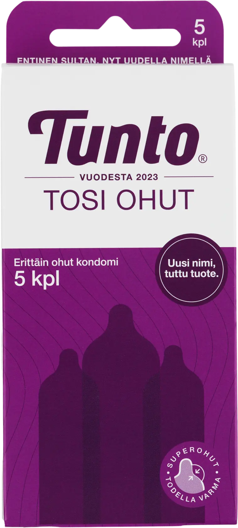 Tunto Tosi Ohut superohut kondomi 5kpl