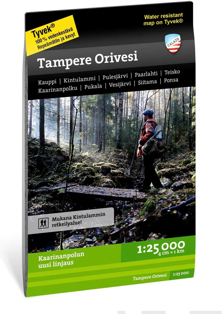 Tampere Orivesi  -retkeilykartta
