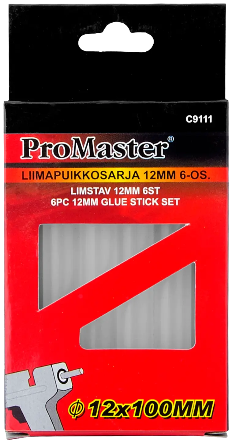Pro Master liimapuikkosarja 12mm 6-os