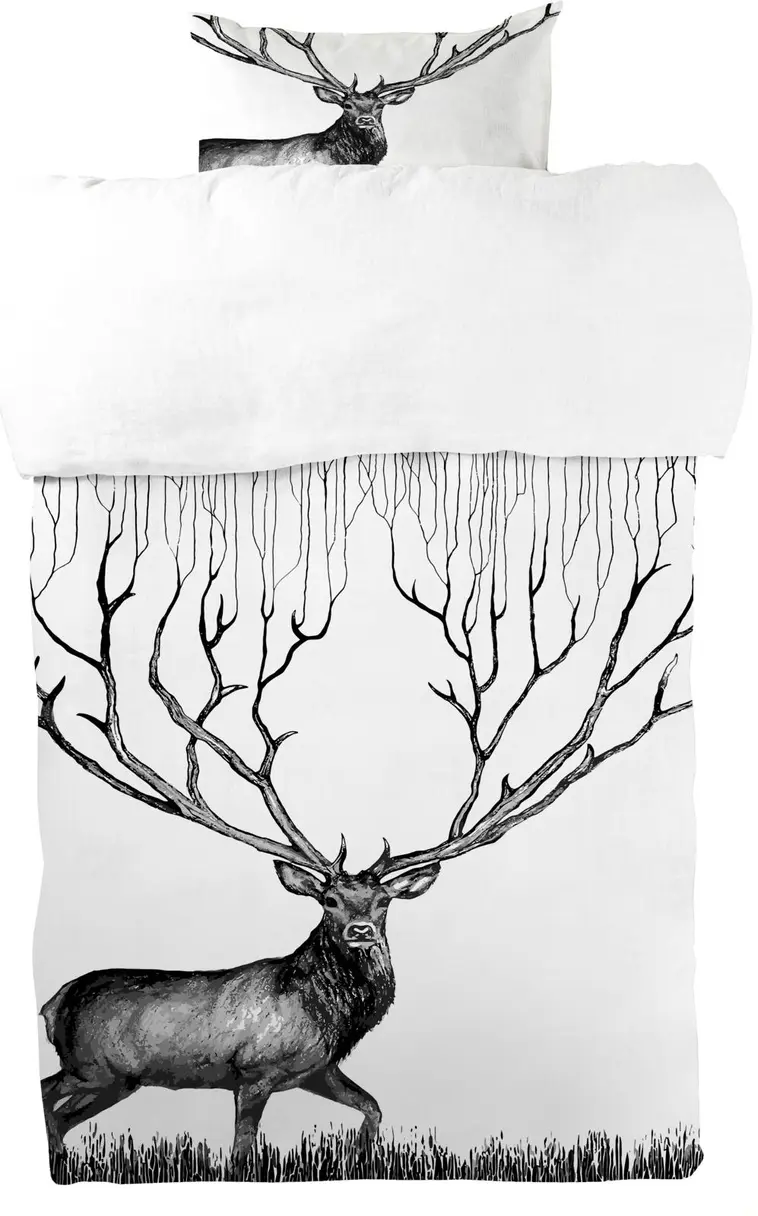 Lakanasetti Infinite Deer 150x210 cm
