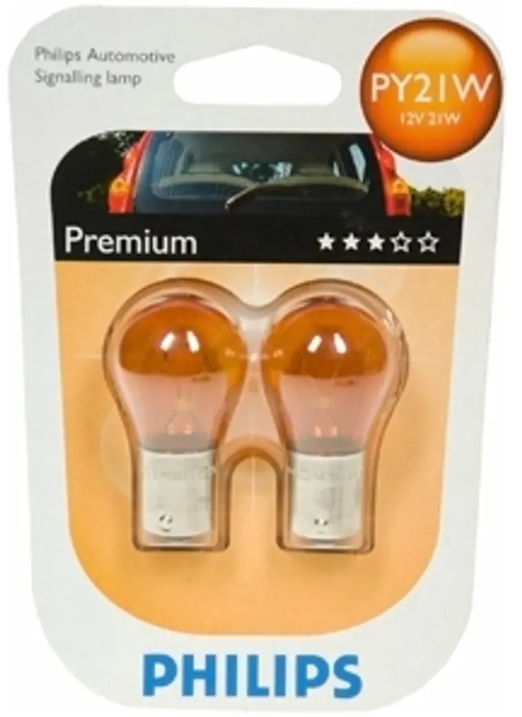 Philips PY21W Premium autolamppu 12V 21W 2kpl