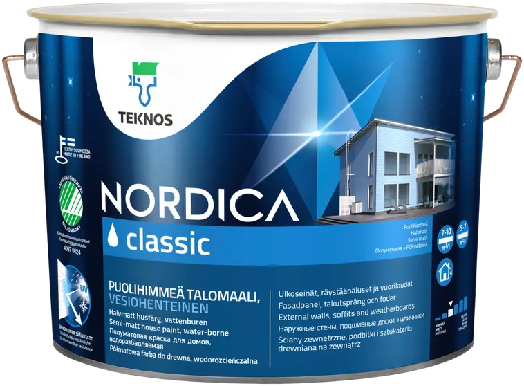 Teknos talomaali Nordica Classic 9l PM3 sävytettävä puolihimmeä